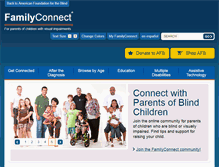 Tablet Screenshot of familyconnect.org